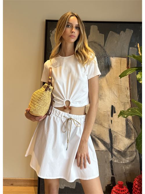 Gonna mini in cotone DIECI MINUTI | 115343